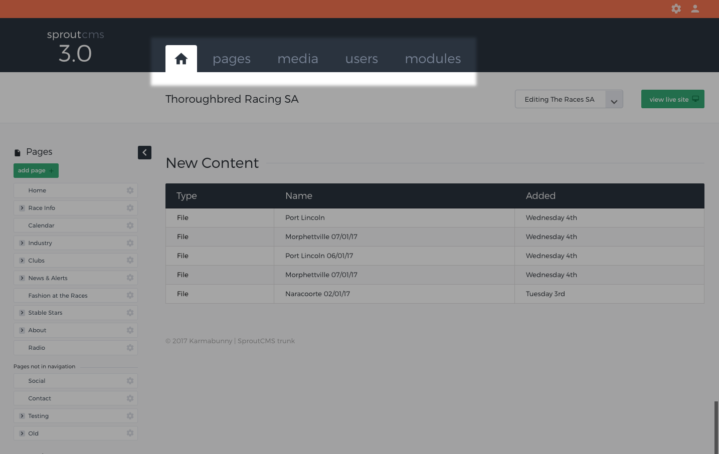 Dashboard-SproutCMS-maintabs