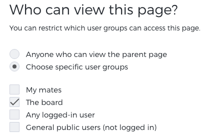 Editing page permissions SproutCMS