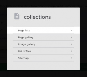 Content Block Page List